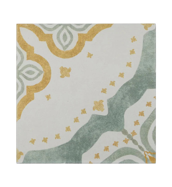Fired Earth Jaipur Sikkar 20 x 20 Patterned Porcelain Tile