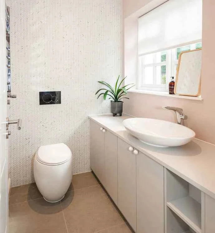 Fired Earth Malmo Willow Leaf White Mosaic Sample