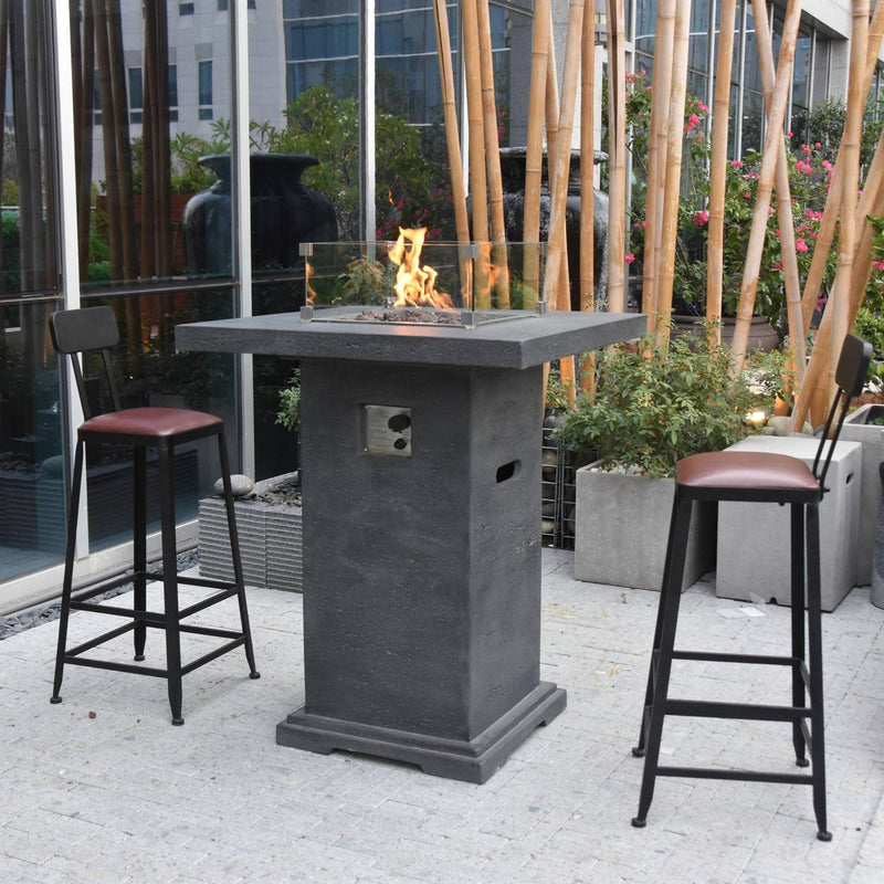 Montreal Bar Table, Handcrafted glass-fibre reinforced concrete