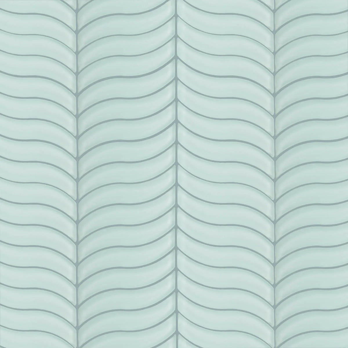 Nordic Glass Bergen Fjord Green Mosaic