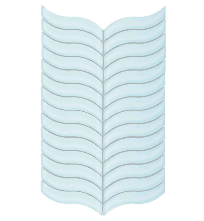 Nordic Glass Bergen Geyser Blue Mosaic Sample