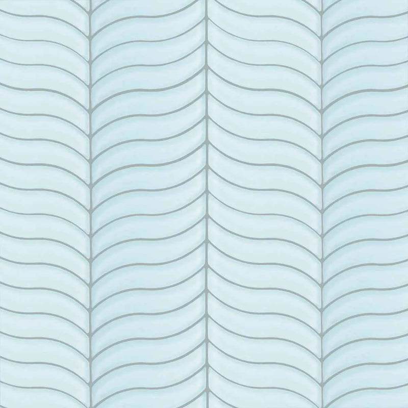 Nordic Glass Bergen Geyser Blue Mosaic Sample