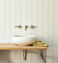 Nordic Glass Bergen Snow White Mosaic