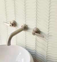 Nordic Glass Bergen Snow White Mosaic