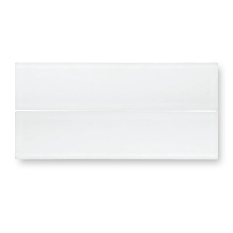 Nordic Glass Snow White Tile Sample