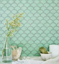 Nordic Glass Tromso Fjord Green Mosaic