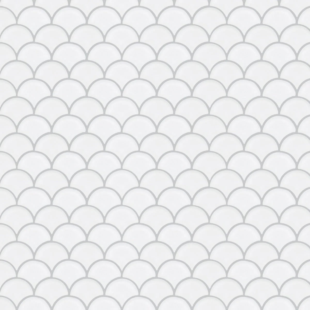 Nordic Glass Tromso Snow White Mosaic Sample