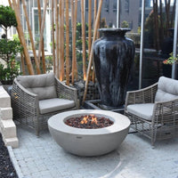 Lunar Fire Bowl, High Performance Cast Concrete, - Blackman Rowe