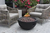 Jefferson Black Fire Bowl, Glass-fibre reinforced concrete