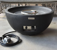 Jefferson Black Fire Bowl, Glass-fibre reinforced concrete