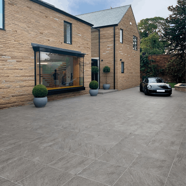 Pietra Serena Porcelain Paving, £39.40/ M2 Grey Tile Porcelain Exterior Tiles 2cm Blackman Rowe