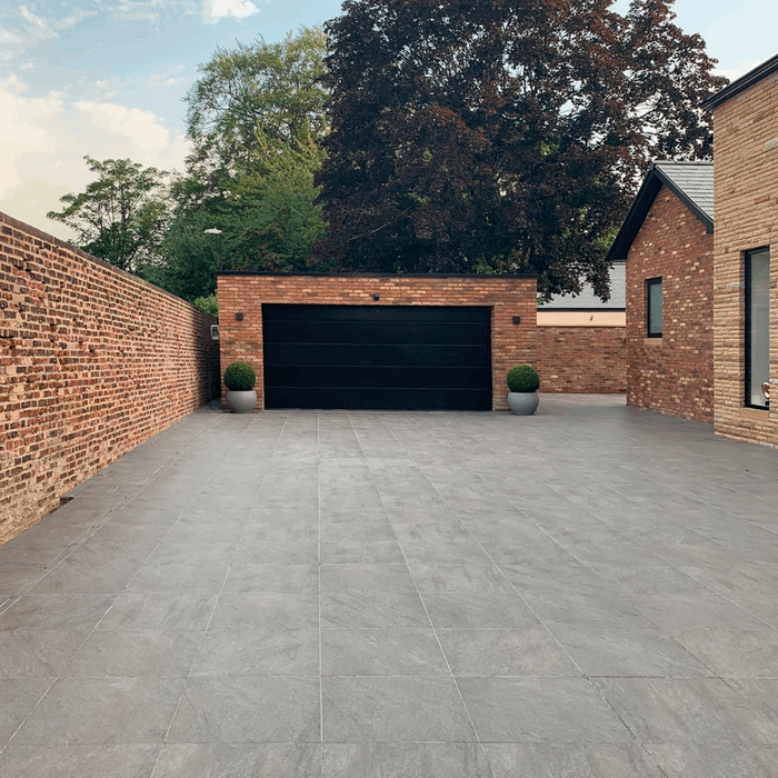 Pietra Serena Porcelain Paving, £39.40/ M2 Grey Tile Porcelain Exterior Tiles 2cm Blackman Rowe