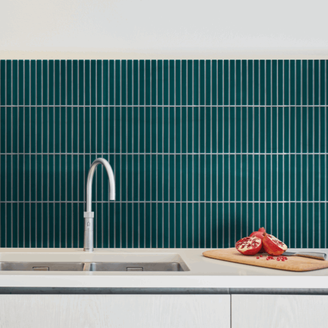 Candy Cane, Pine, £213.41/ M2 Green Tile Mosaic Tiles Ca Pietra