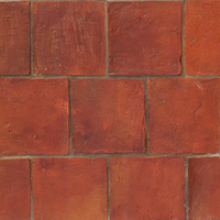 Red Handmade Terracotta Floor Tiles 200x200x20mm