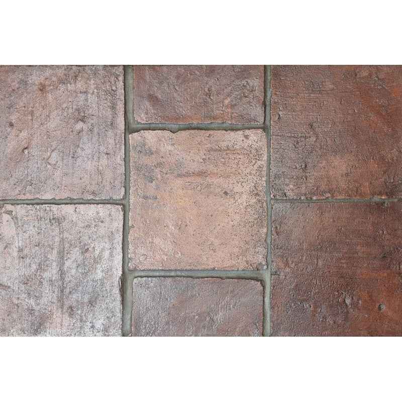 Red Handmade Terracotta Floor Tiles 200x200x20mm