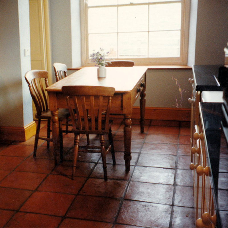 Red Handmade Terracotta Floor Tiles 340x340x25mm