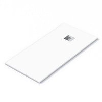 Blackman Rowe Urban Slate Effect Rectangular Shower Tray & Waste 1000mm x 700mm Artic White