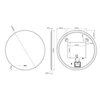 Claris Round Mirror, 4 sizes