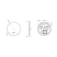 Claris Round Mirror, 4 sizes