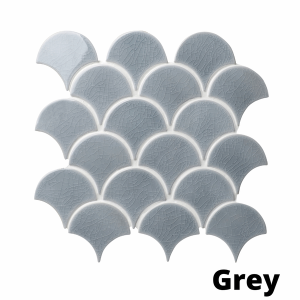 Atlantis Scallop, Grey, £15.12 per sheet