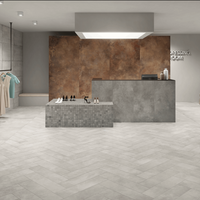 I.MAT, 4 sizes, Square, from £54.49/ M2 Concrete & Cement Effect Porcelain Tiles Grey Tile Caesar Ceramiche