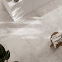 Urbanica, Porcelain, 2 sizes £63.36 / M2 Salt Concrete & Cement Effect Porcelain Tiles Contemporary Porcelain Tiles Contemporary Tile Sale Decorative Tiles Sale White Tile Blackman Rowe