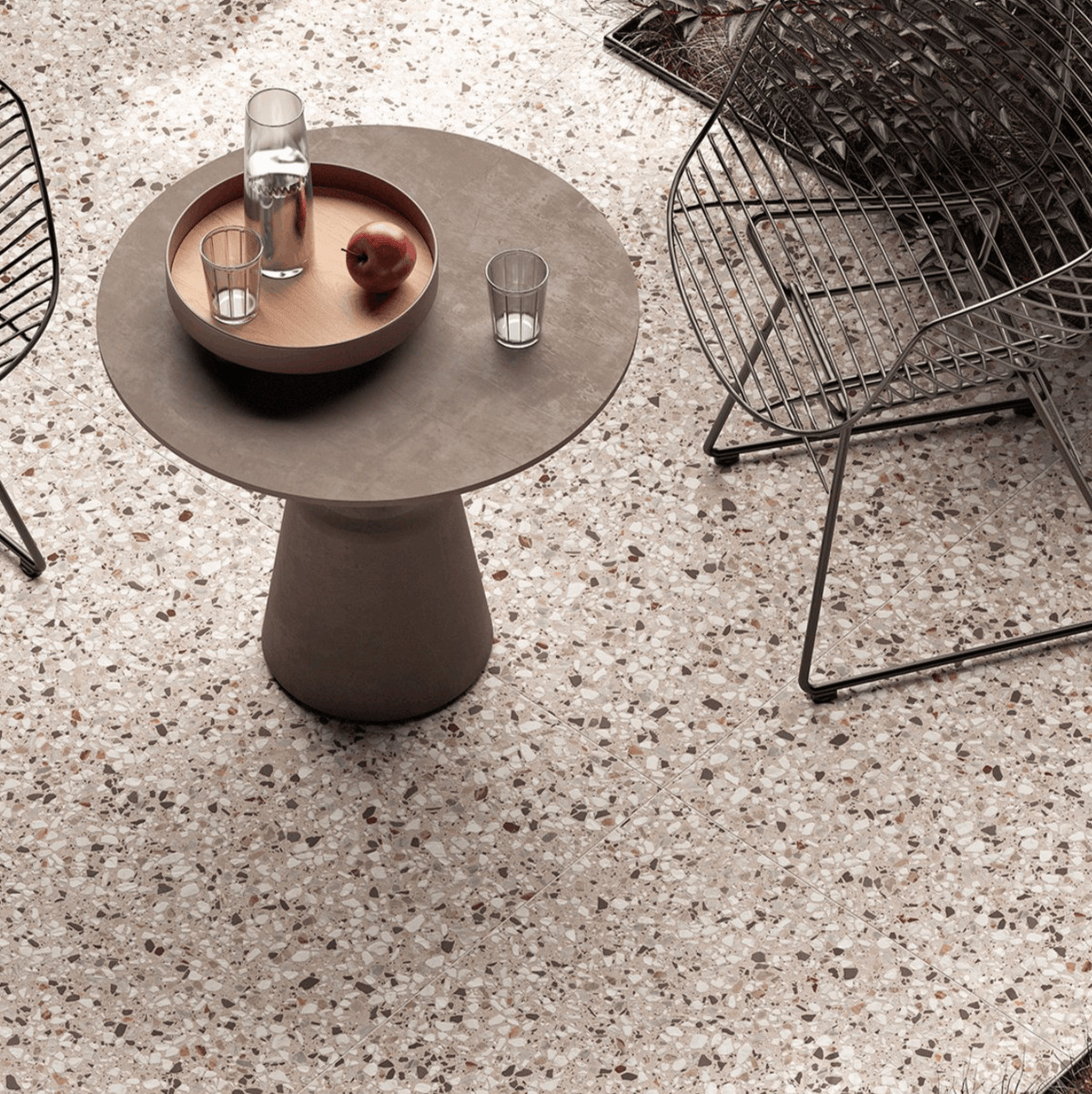 Kado, Terrazzo Porcelain, 3 sizes from £60.12 / M2 Lead Cement Concrete & Cement Effect Porcelain Tiles Contemporary Porcelain Tiles Contemporary Tile Sale Decorative Tiles Grey Tile Sale Blackman Rowe