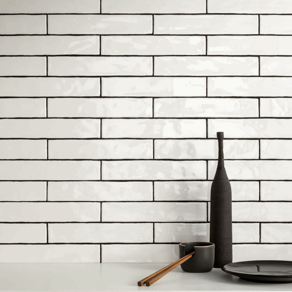 Kyushu, Brick Porcelain, £82.80 / M2 Blanco Lux Contemporary Porcelain Tiles Decorative Tiles Decorative Tiles Sale Porcelain Decorative Tiles Sale White Tile Blackman Rowe