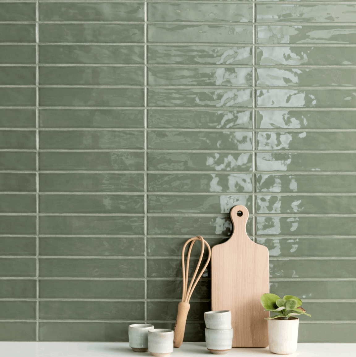 Kyushu, Brick Porcelain, £82.80 / M2 Verde Lux Contemporary Porcelain Tiles Decorative Tiles Decorative Tiles Sale Green Tile Porcelain Decorative Tiles Sale Blackman Rowe