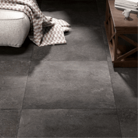 Mas De Provence, Porcelain, £63.36 / M2 Coal Black Tile Sale Stone Effect Sale Stone Effect Tiles Blackman Rowe