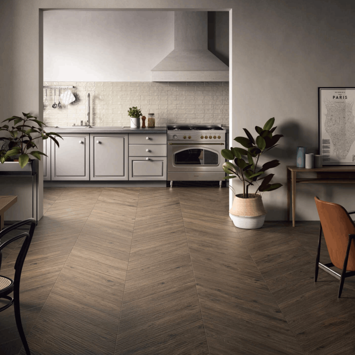 Arthis, Royal, Chevron, £50.49/ M2 Brown Tile Wood Effect Tiles Caesar Ceramiche