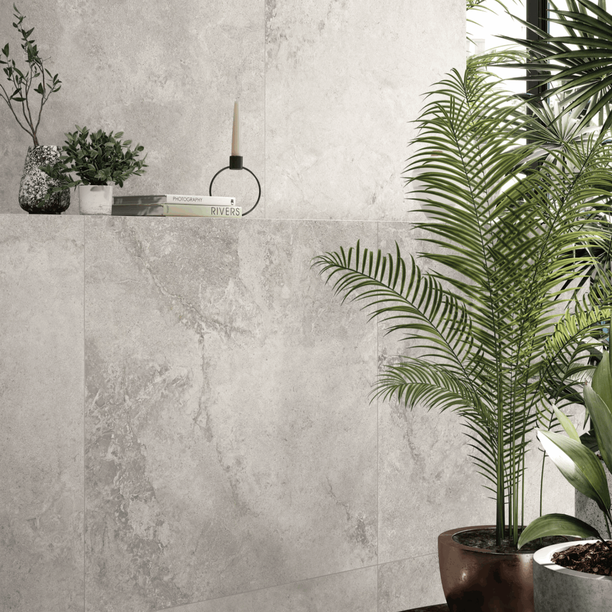 Stone Valley, Porcelain, 2 sizes, £63.36 / M2 Sale Concrete & Cement Effect Porcelain Tiles Contemporary Porcelain Tiles Contemporary Tile Sale Decorative Tiles Sale White Tile Blackman Rowe