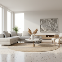 Kado, Terrazzo Porcelain, Clay Cement 60x90