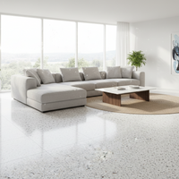 Kado, Terrazzo Porcelain, Ice Flakes 60x120