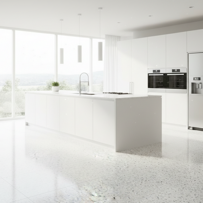 Kado, Terrazzo Porcelain, Ice Flakes 60x60