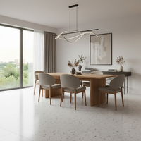 Kado, Terrazzo Porcelain, Smoke Cement 60x90
