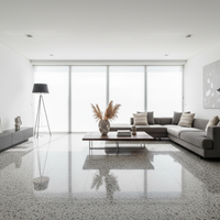 Kado, Terrazzo Porcelain, Lead Flakes 60x120