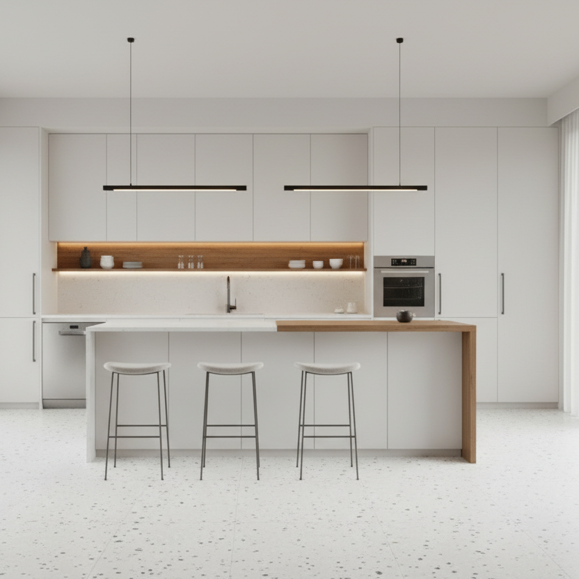 Kado, Terrazzo Porcelain, Smoke Cement 60x60