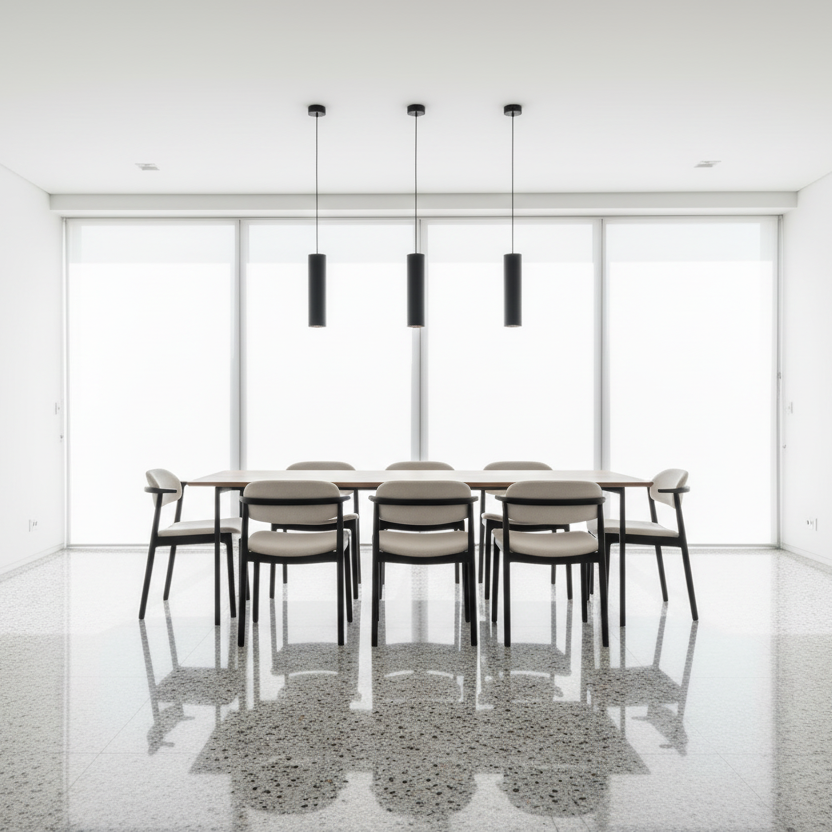 Kado, Terrazzo Porcelain, Lead Flakes 60x120