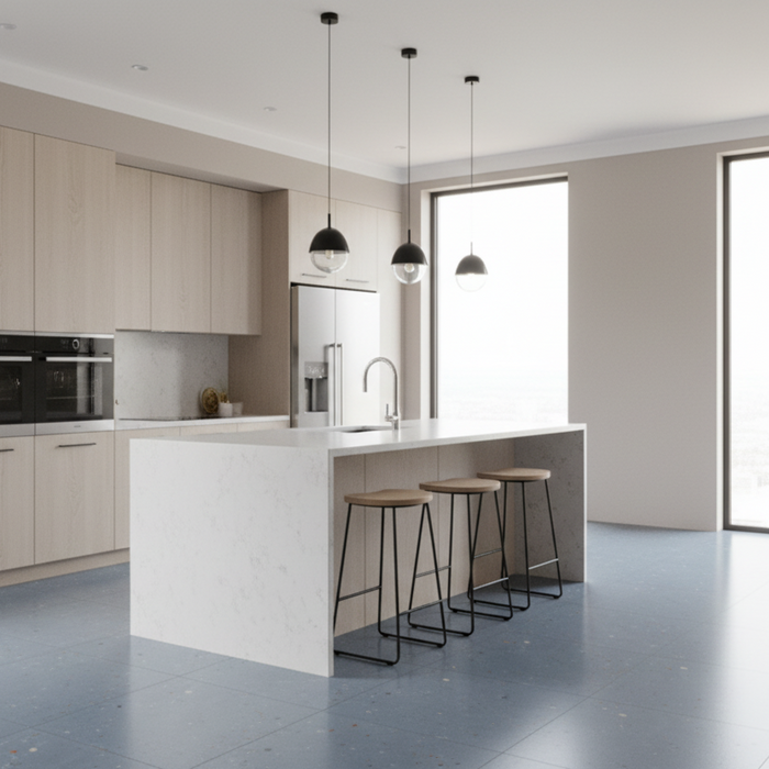 Kado, Terrazzo Porcelain, Ocean Cement 60x60