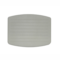 2000 Series Fold Up Grey Padded Seat with Back and Arms