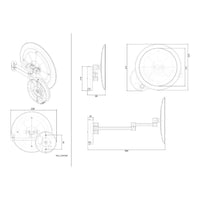 Sloane Round LED Magnifying Mirror, 2 colours