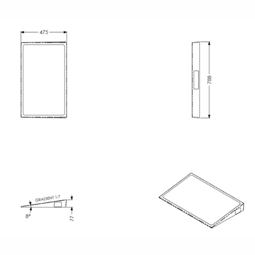 Door Threshold Ramp 77mm