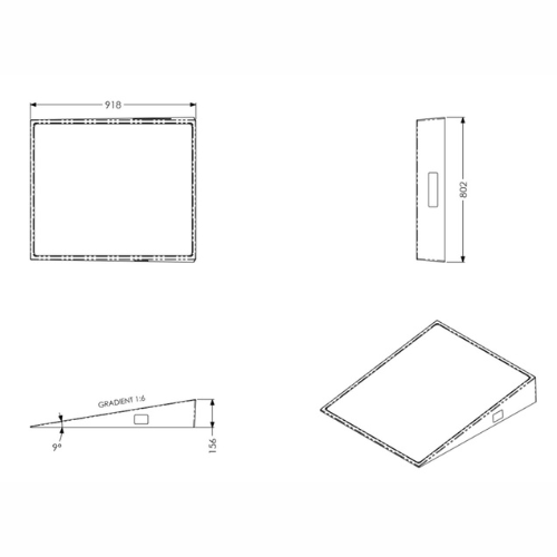 Door Threshold Ramp 156mm