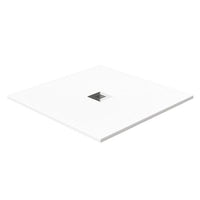 Blackman Rowe Urban Slate Effect Square Shower Tray & Waste 760mm x 760mm Arctic White