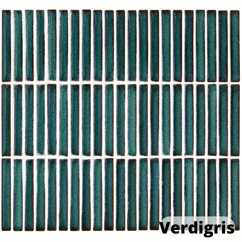 Bamboo Decorative Mosaic, Verdigris, £16.25 per sheet