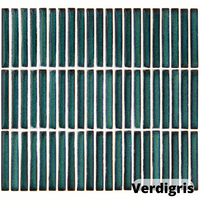 Bamboo Decorative Mosaic, Verdigris, £16.25 per sheet