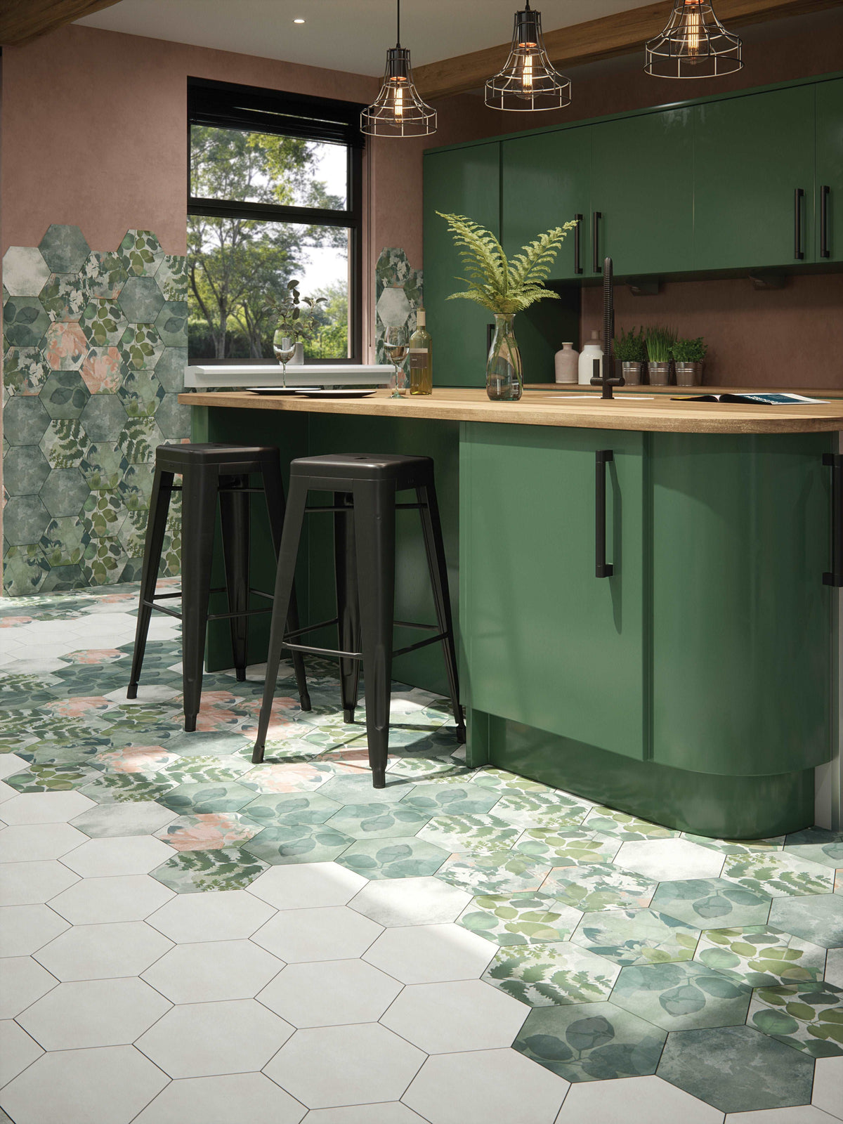 Woodland Glade Porcelain, £93.55/ M2 Decorative Tiles Green Tile Porcelain Decorative Tiles Ca Pietra