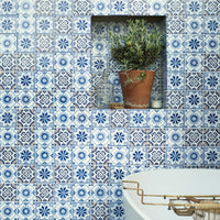 Acapulco, Zenil, £477.66/ M2 Blue Tile Decorative Tiles Decorative Tiles Sale Porcelain Decorative Tiles Fired Earth