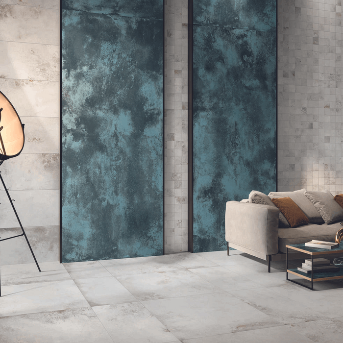 Alchemy Contemporary Porcelain, 6 sizes, Navy, from £61.99/ M2 Blue Tile Contemporary Porcelain Tiles Caesar Ceramiche